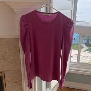 Rebecca Taylor Fuchsia Long Sleeve Top